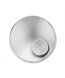 Sphere Round Silver - fingerprint-jewellery
